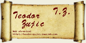 Teodor Žujić vizit kartica